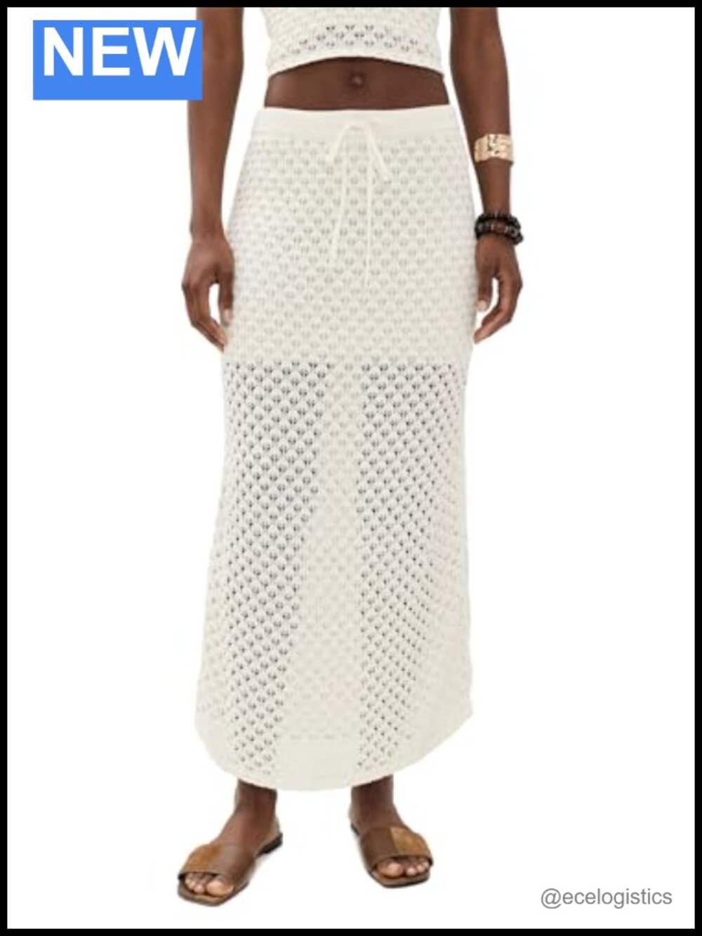 Crochet Midi Skirt Flowy Seashell Stitch